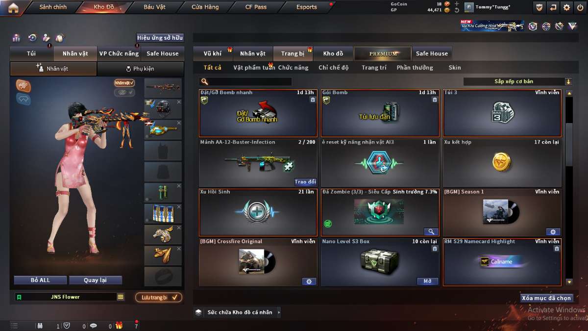 shop acc cf uy tin gia re